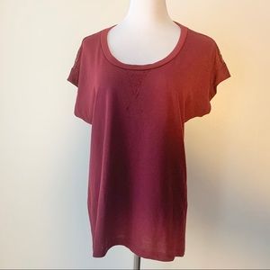 Pleione burgundy lace top, XL, never worn